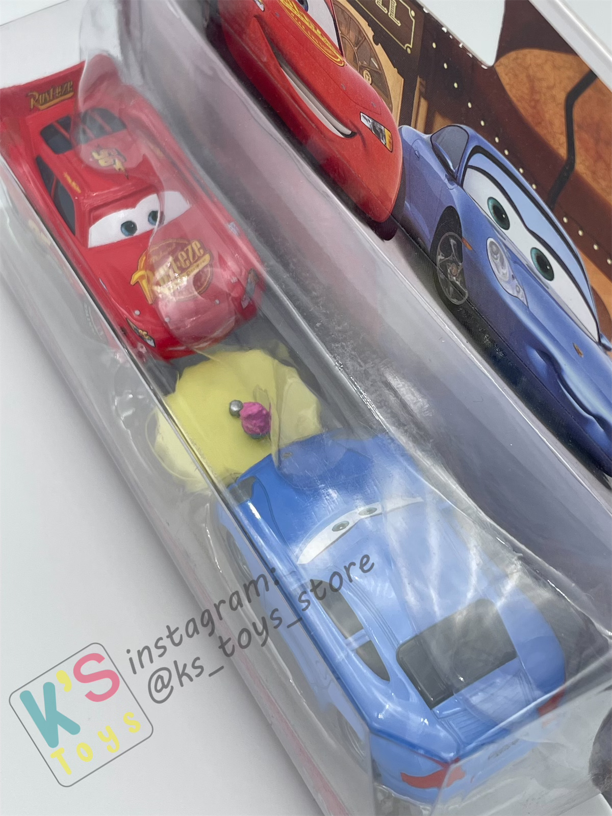 Disney Pixar Cars 1:55 by Mattel 2-Pack Wheel Well Motel, HUDSON HORNET PISTON CUP LIGHTNING MCQUEEN & SALLY- BNIP