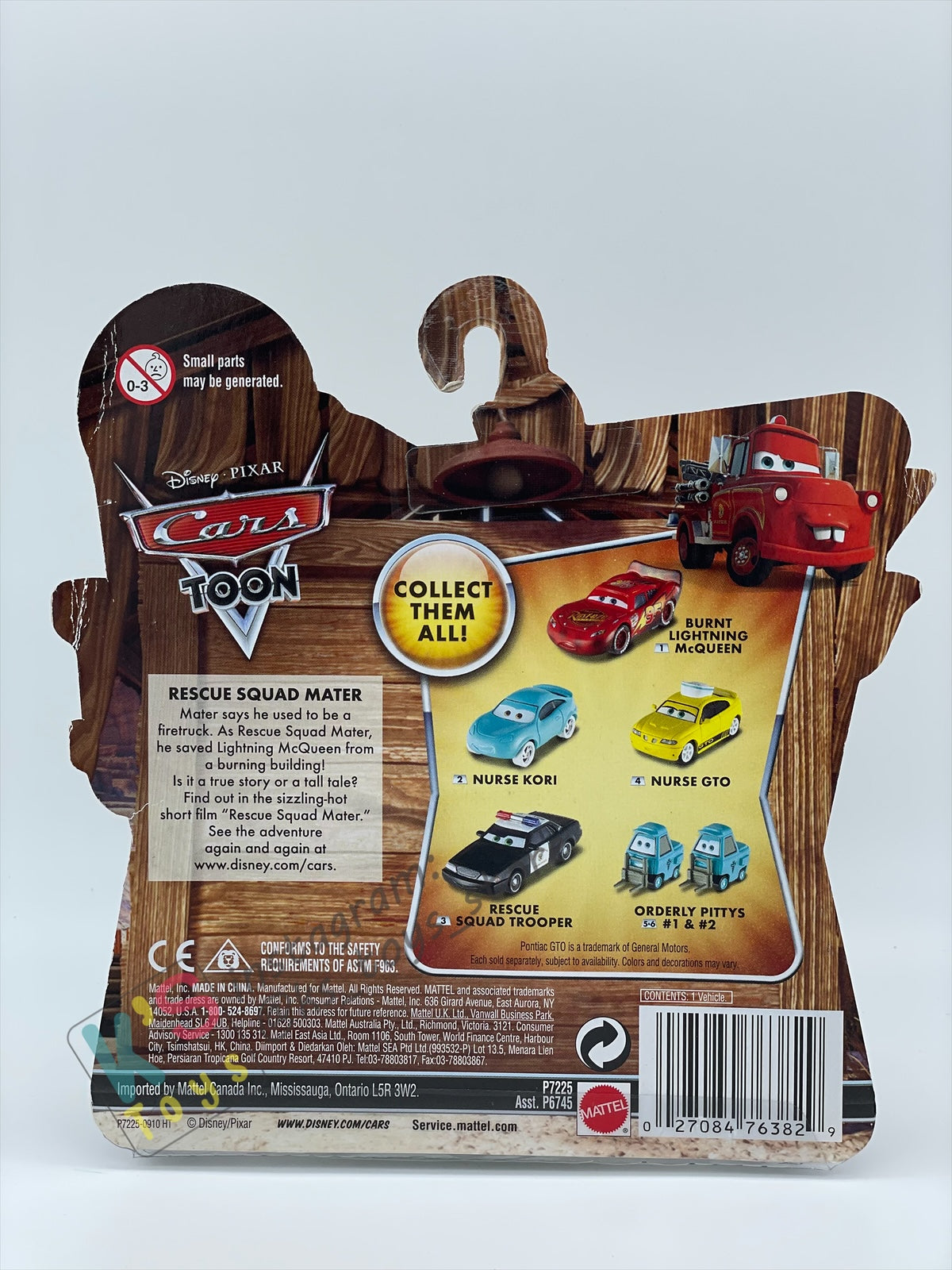 DISNEY PIXAR CARS "NURSE KORI" RESCUE SQUAD MATER SERIES - Cars Toon - BNIP