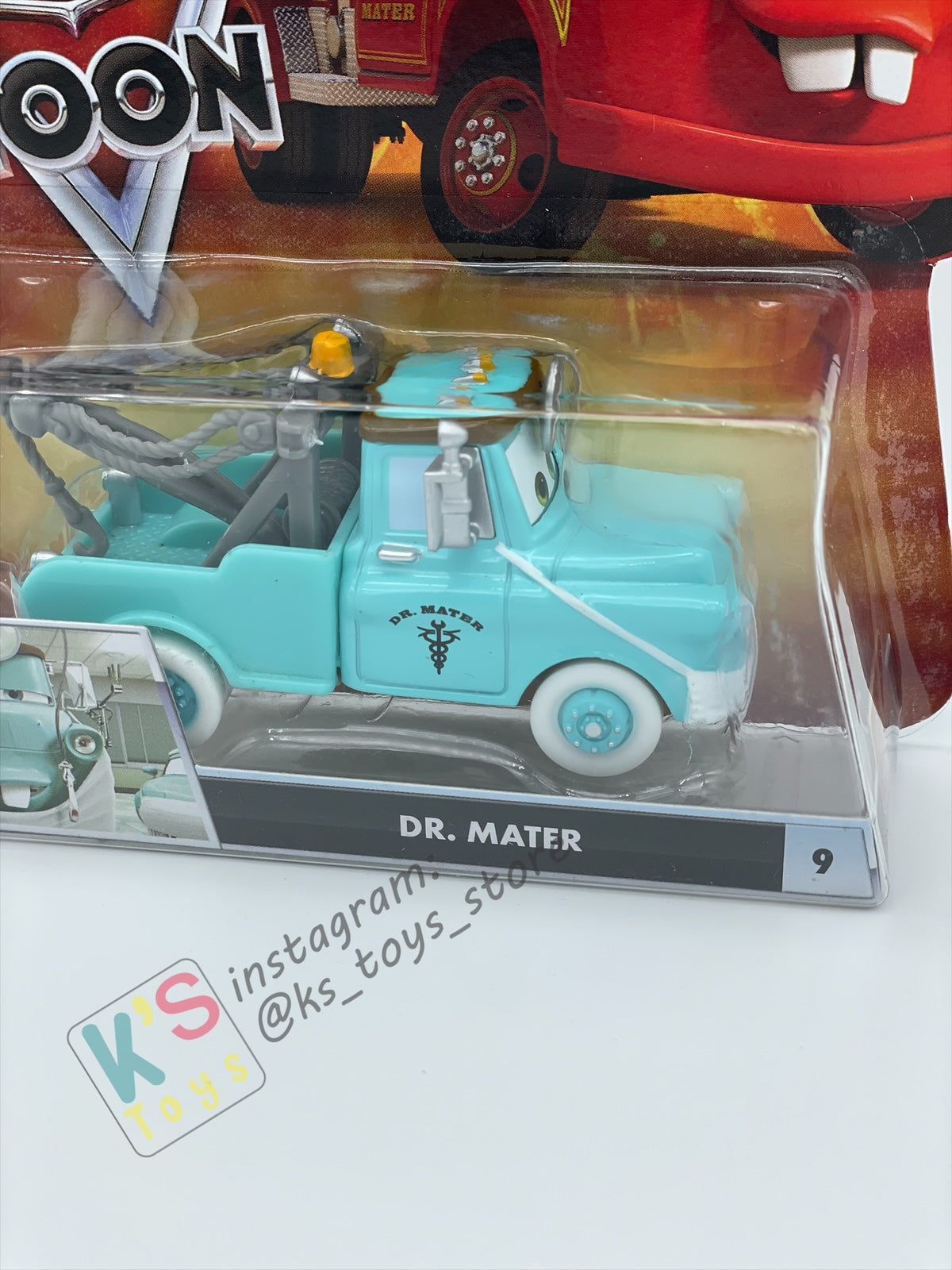 DISNEY PIXAR CARS "DR. MATER" RESCUE SQUAD MATER SERIES - Cars Toon - BNIP
