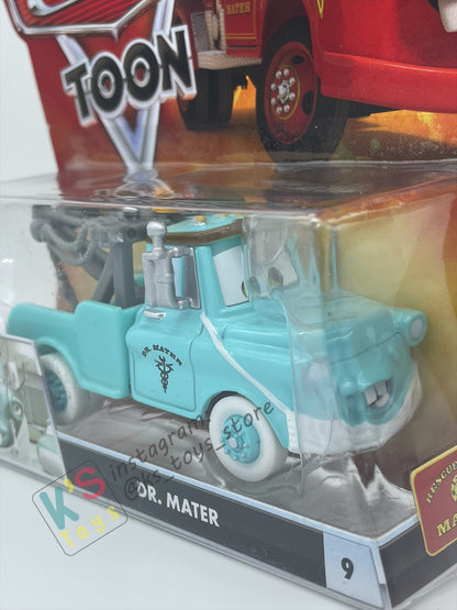 DISNEY PIXAR CARS "DR. MATER" RESCUE SQUAD MATER SERIES - Cars Toon - BNIP