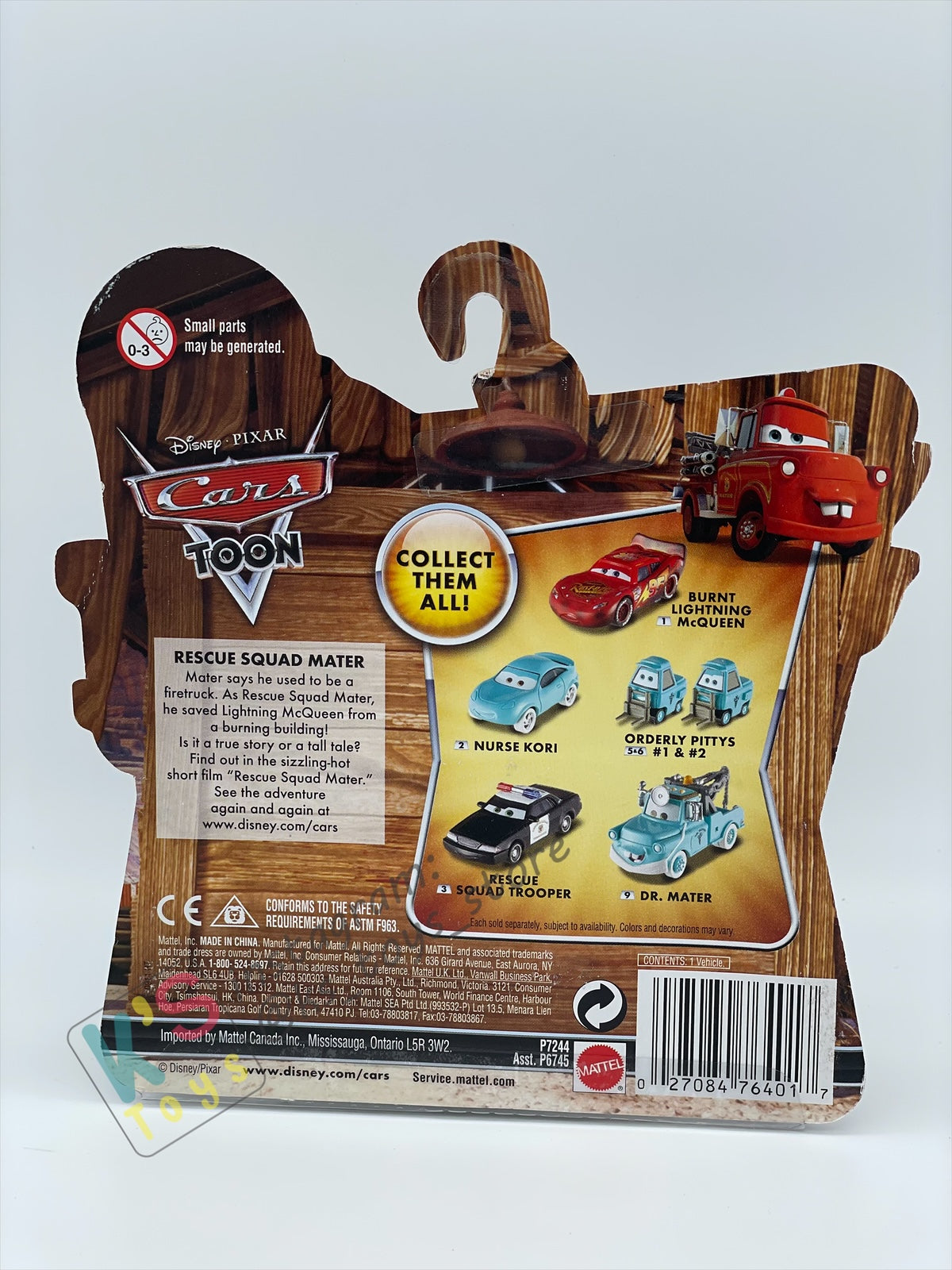 DISNEY PIXAR CARS "DR. MATER" RESCUE SQUAD MATER SERIES - Cars Toon - BNIP