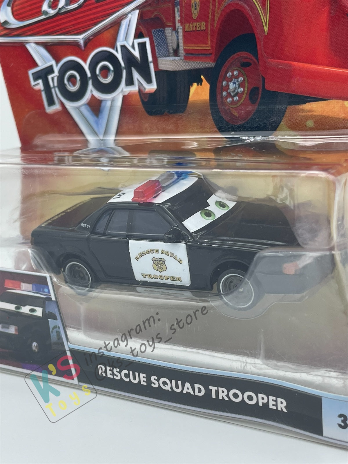 DISNEY PIXAR CARS "RESCUE SQUAD TROOPER" RESCUE SQUAD MATER SERIES - Cars Toon - BNIP