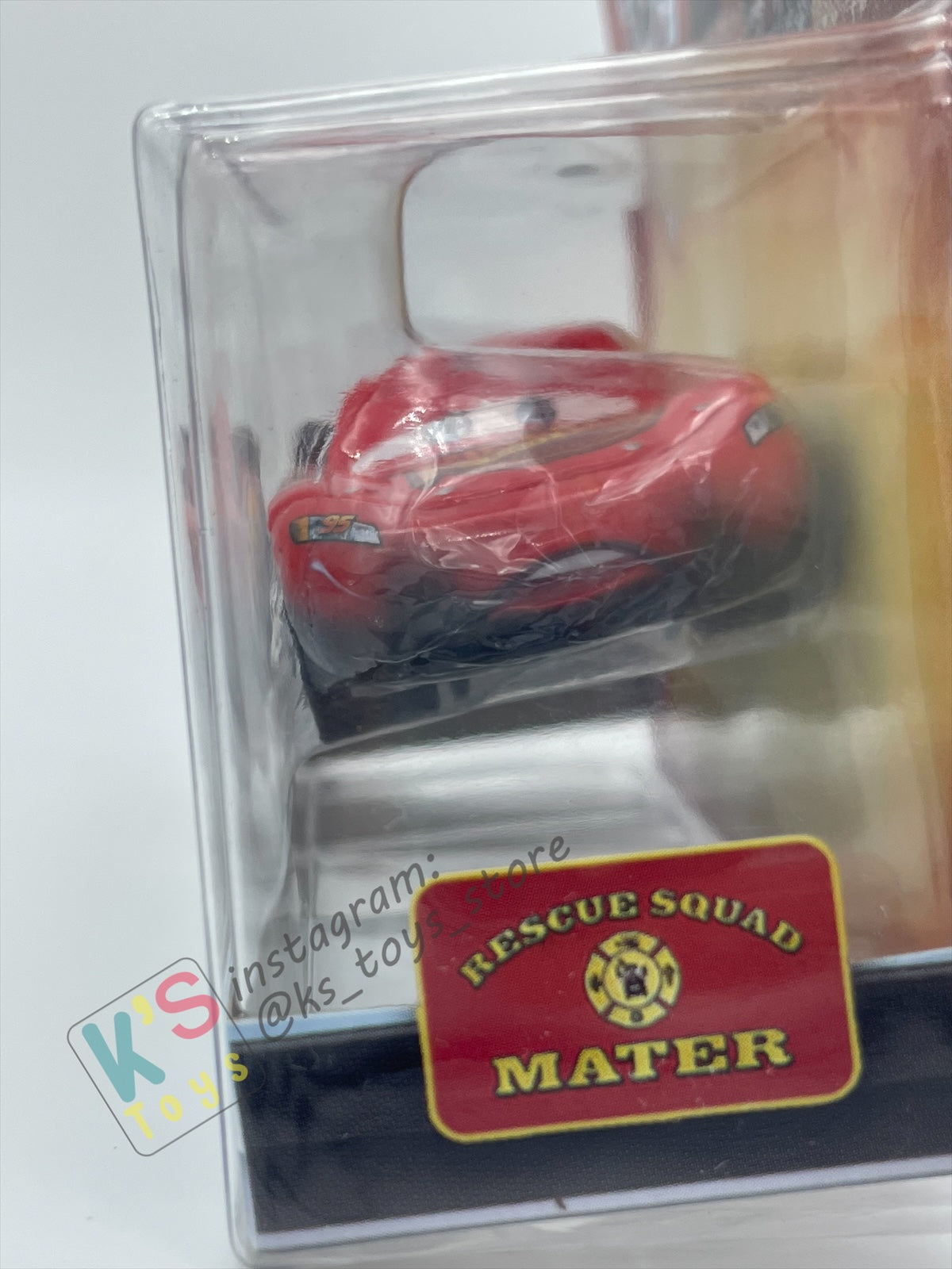 DISNEY PIXAR CARS "BURNT LIGHTNING MCQUEEN" RESCUE SQUAD MATER SERIES - Cars Toon - BNIP