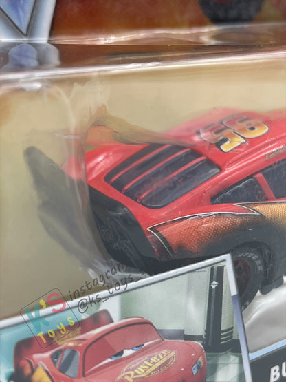 DISNEY PIXAR CARS "BURNT LIGHTNING MCQUEEN" RESCUE SQUAD MATER SERIES - Cars Toon - BNIP
