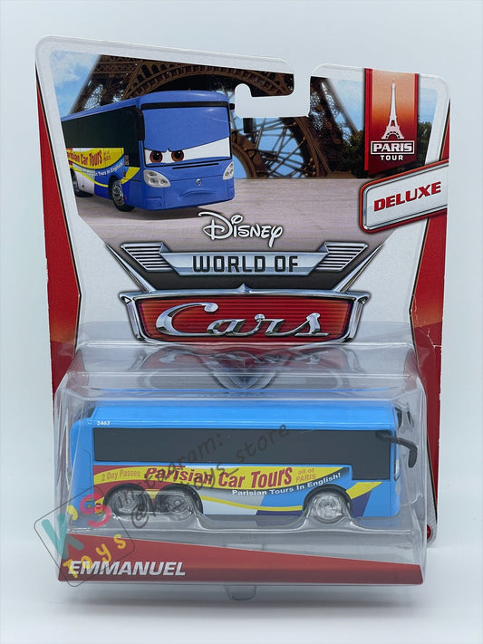 DELUXE DISNEY PIXAR CARS BY MATTEL, "EMMANUEL" PARIS TOUR SERIES - BNIP