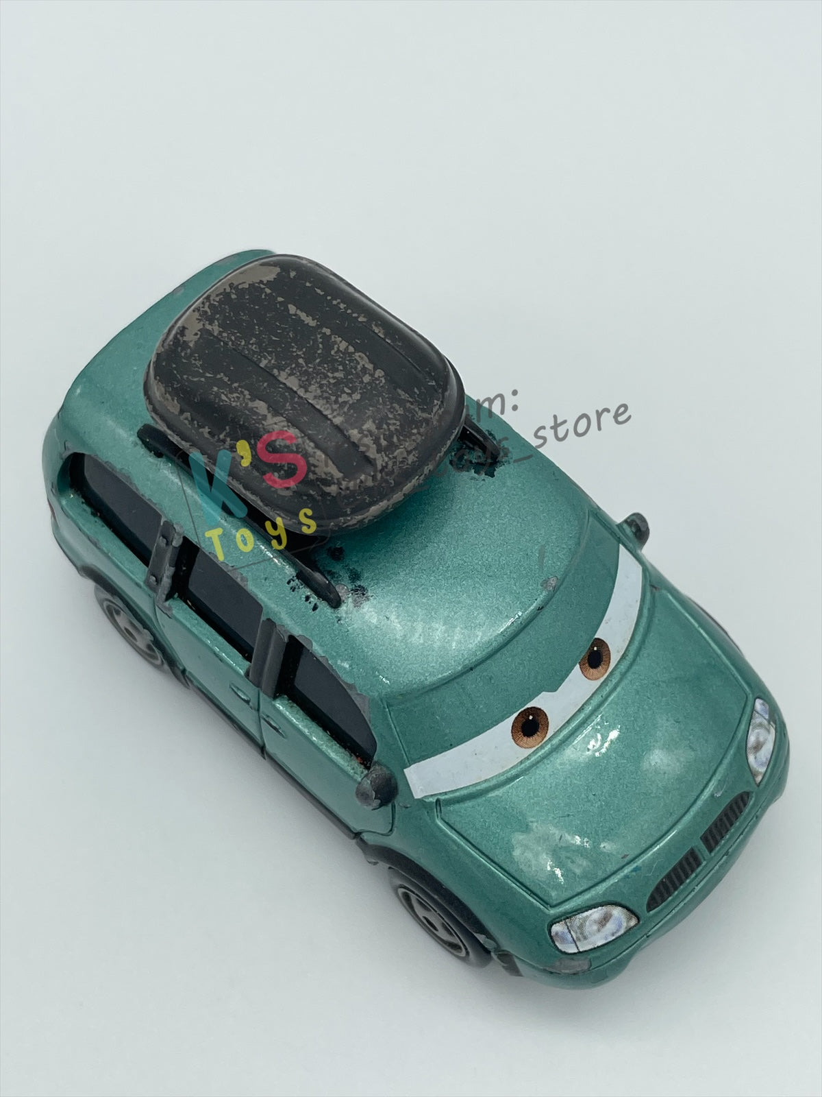 PRE-OWNED / LOOSE DISNEY PIXAR CARS BY MATTEL - "VAN" - PLAYED WITH CONDITION - READ DESCRIPTION!!!!!!!!!!!