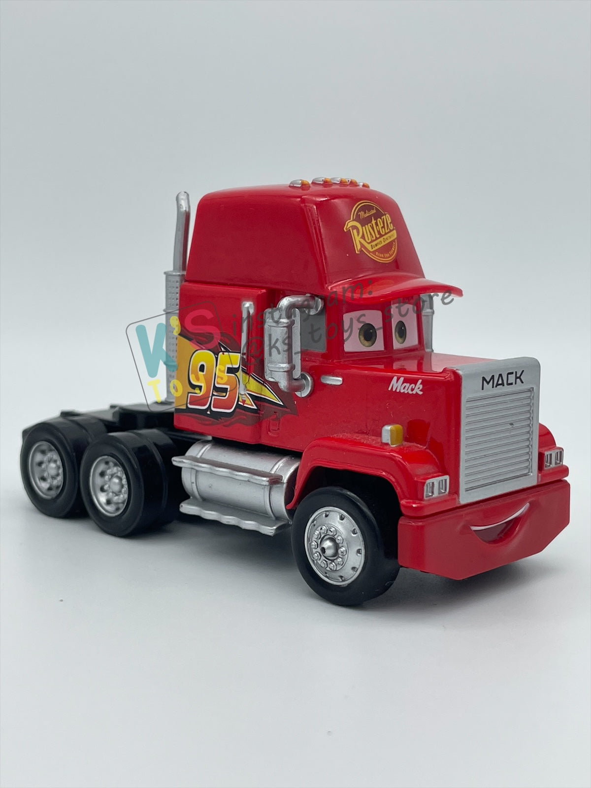 PRE-OWNED / LOOSE DISNEY PIXAR CARS BY MATTEL - "MACK (SEMI TRUCK)" - CARS 3 SERIES - NEAR MINT CONDITION - READ DESCRIPTION!!!!!!!!!!!