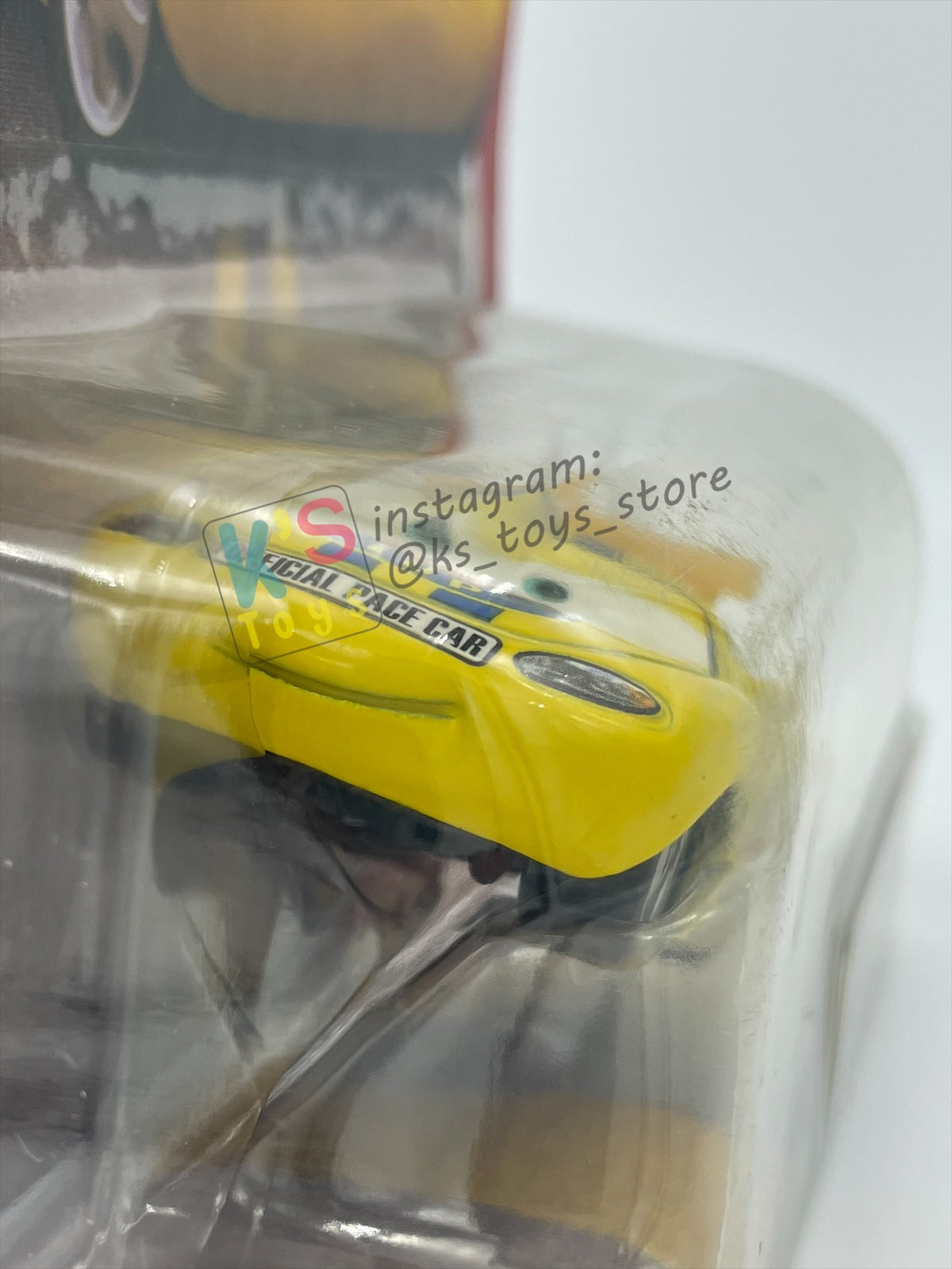 DISNEY PIXAR CARS 1:55 BY MATTEL, "CHARLIE CHECKER ORANGE TAILLIGHTS" THE WORLD OF CARS SERIES- BNIP