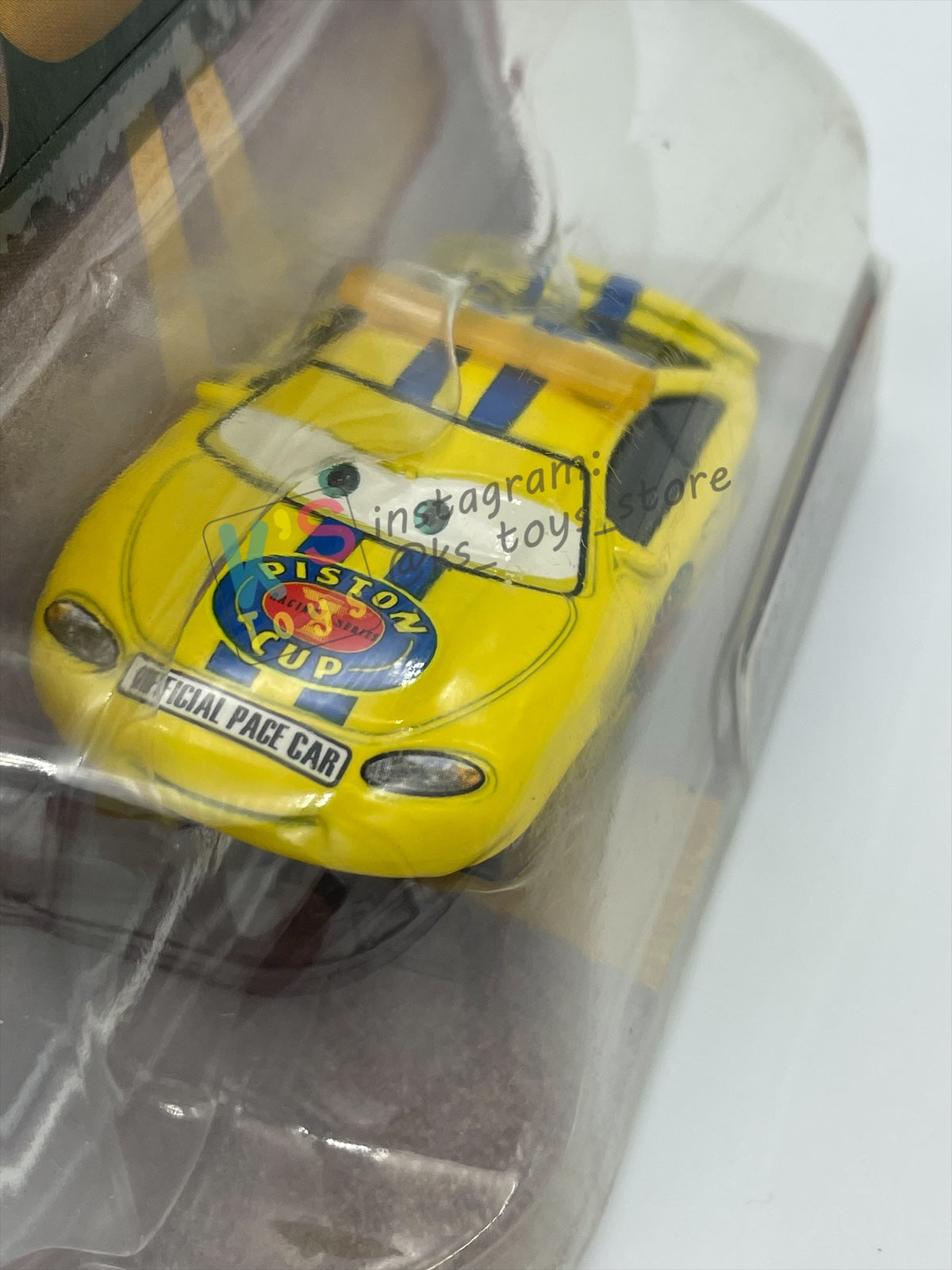 DISNEY PIXAR CARS 1:55 BY MATTEL, "CHARLIE CHECKER ORANGE TAILLIGHTS" THE WORLD OF CARS SERIES- BNIP