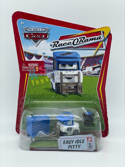Rare Disney Pixar Cars 1:55 by Mattel, Easy Idle Pitty - Cars 1 Race Orama Series - BNIP