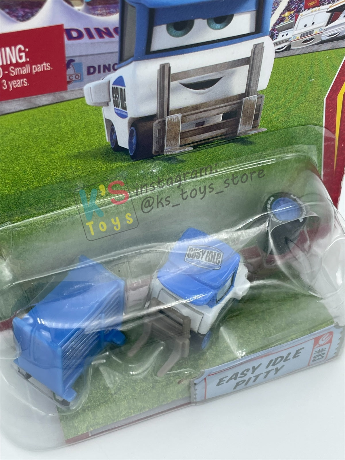 Rare Disney Pixar Cars 1:55 by Mattel, Easy Idle Pitty - Cars 1 Race Orama Series - BNIP