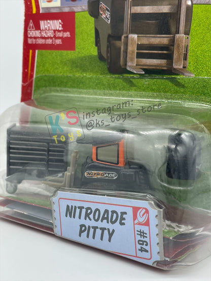 DISNEY PIXAR CARS 1:55 BY MATTEL, NITROADE PITTY - RACE ORAMA SERIES - BNIP