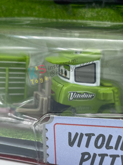 DISNEY PIXAR CARS 1:55 BY MATTEL, VITOLINE PITTY - RACE ORAMA SERIES - BNIP