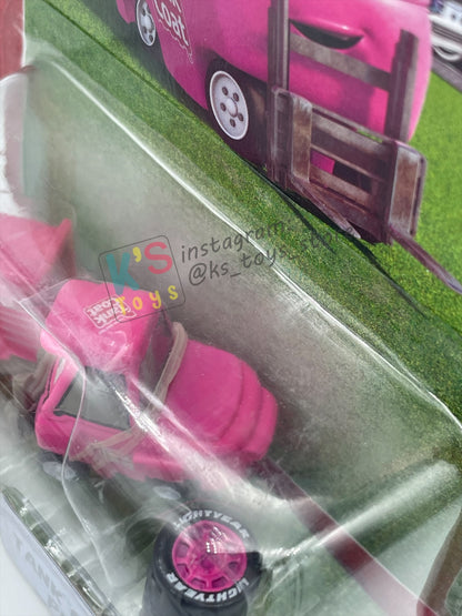DISNEY PIXAR CARS 1:55 BY MATTEL, JERRY DRIVECHAIN TANK COAT PITTY - RACE ORAMA - BNIP