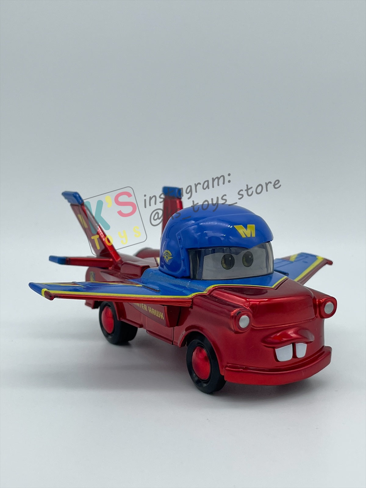 PRE-OWNED / LOOSE DISNEY PIXAR CARS 1:55 BY MATTEL - "HAWK MATER WITH METALLIC FINISH" EXCLUSIVE 2-PACKS TAKE FLIGHT - MINT CONDITION