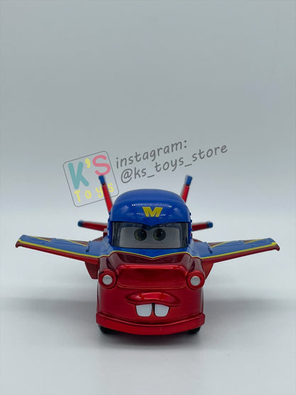 PRE-OWNED / LOOSE DISNEY PIXAR CARS 1:55 BY MATTEL - "HAWK MATER WITH METALLIC FINISH" EXCLUSIVE 2-PACKS TAKE FLIGHT - MINT CONDITION