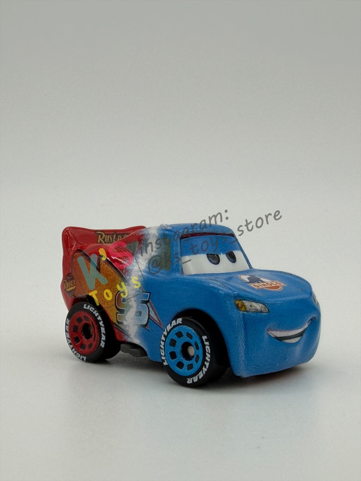 Loose Mini Racers Pixar Disney Cars, TRANSFORMING LIGHTNING MCQUEEN - Mint / Near Mint Condition