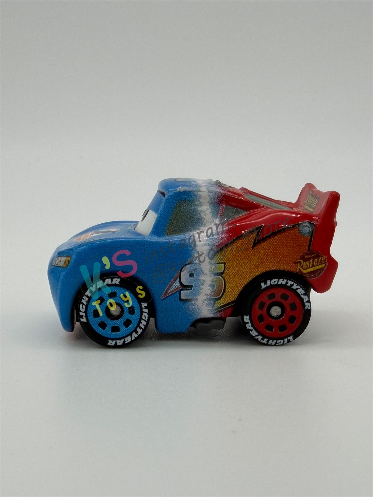 Loose Mini Racers Pixar Disney Cars, TRANSFORMING LIGHTNING MCQUEEN - Mint / Near Mint Condition