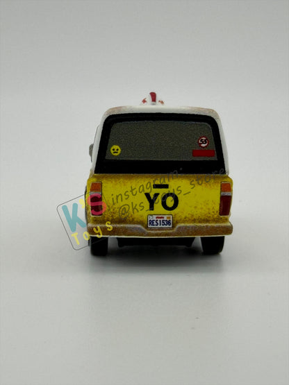 Loose Mini Racers Pixar Disney Cars, TODD PIZZA - Mint / Near Mint Condition
