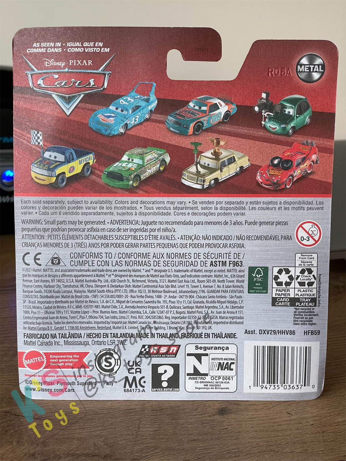 Disney Pixar Cars by MATTEL, ARTIE - 2022 RE-RELEASED - BNIP