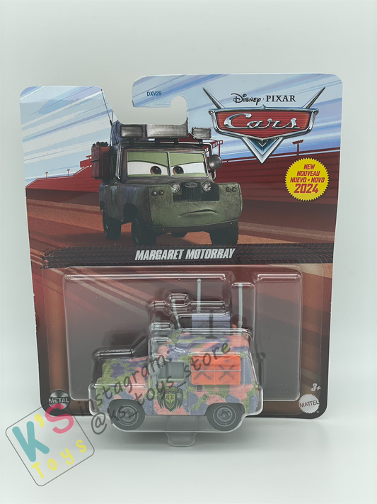 DISNEY PIXAR CARS BY MATTEL - "MARGARET MOTORRAY"  2024 NEW RELEASE - BNIP