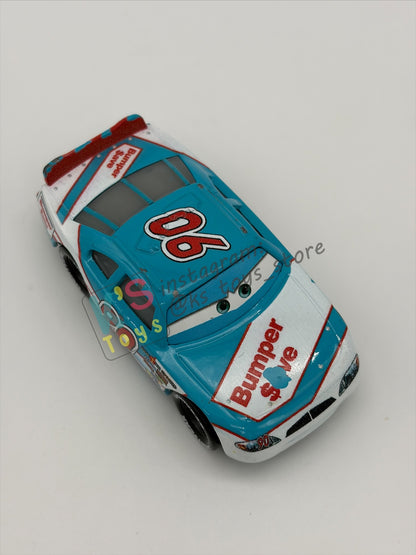 PRE-OWNED / LOOSE DISNEY PIXAR CARS - "Ponchy Wipeout (Bumper save #90)" CARS SERIES - PLAYED CONDITION - READ DESCRIPTION!!!!!!!!!!