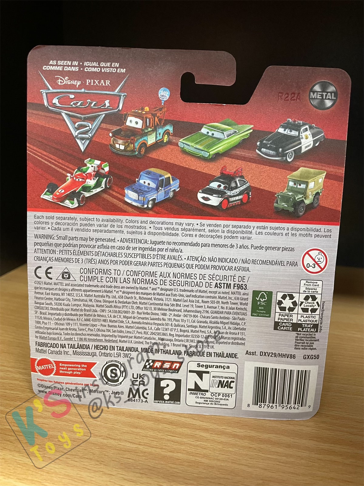 DISNEY PIXAR CARS BY MATTEL, LEWIS HAMILTON - BNIP