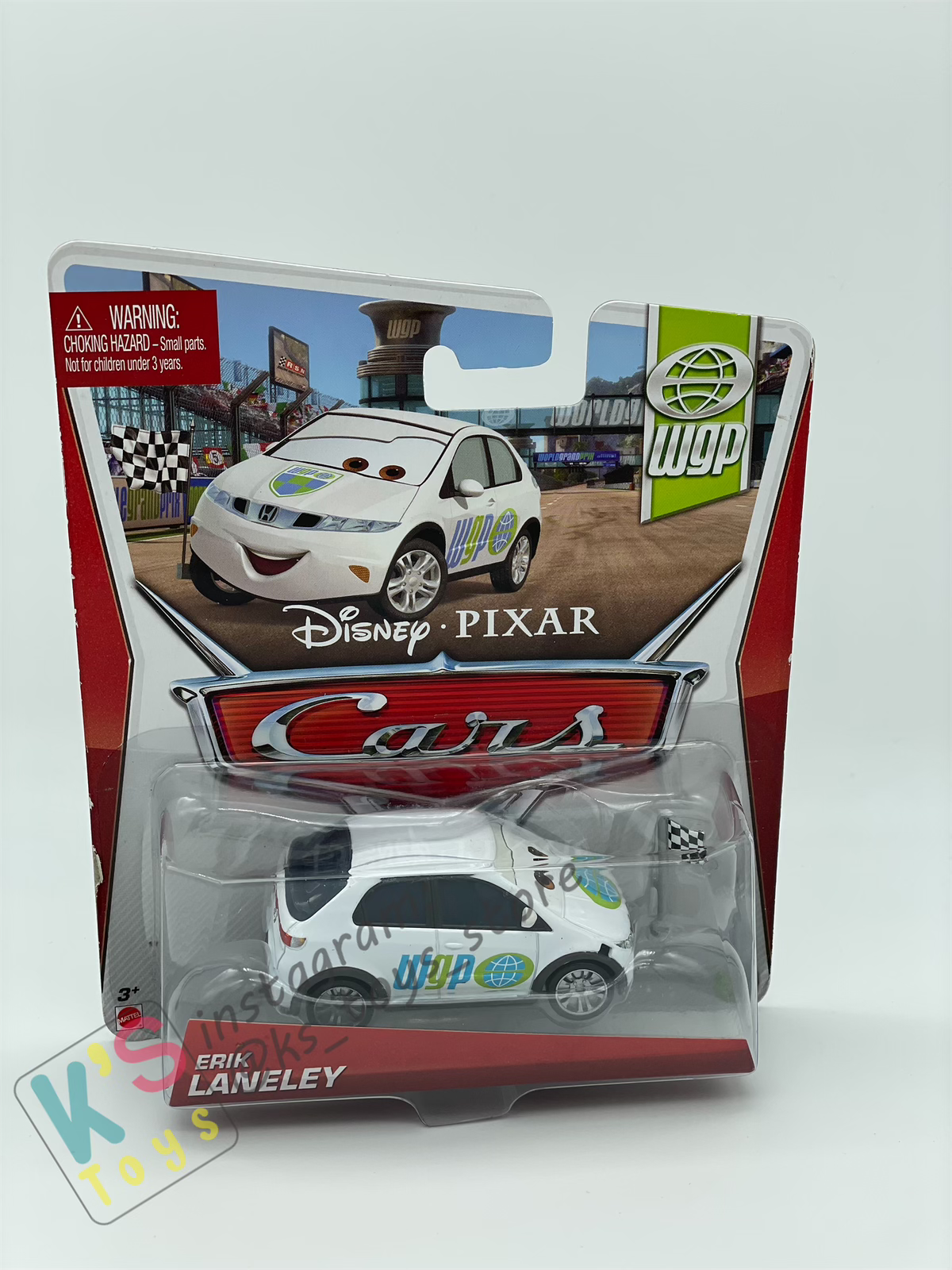 DISNEY PIXAR CARS BY MATTEL, ERIK LANELEY - WGP SERIES - BNIP