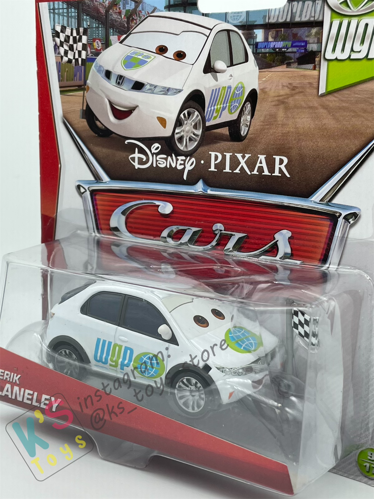 DISNEY PIXAR CARS BY MATTEL, ERIK LANELEY - WGP SERIES - BNIP