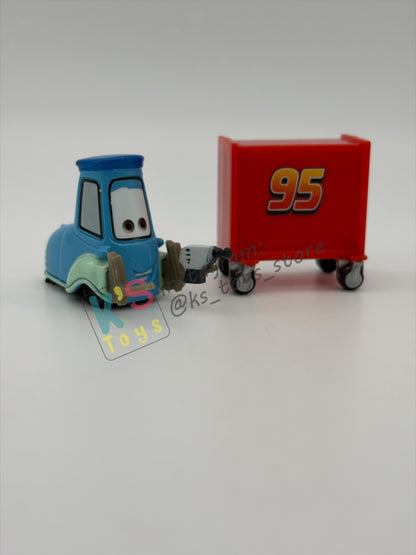 PRE-OWNED / LOOSE DISNEY PIXAR CARS - "PIT CREW MEMBER GUIDO" CARS SERIES - NEAR MINT CONDITION