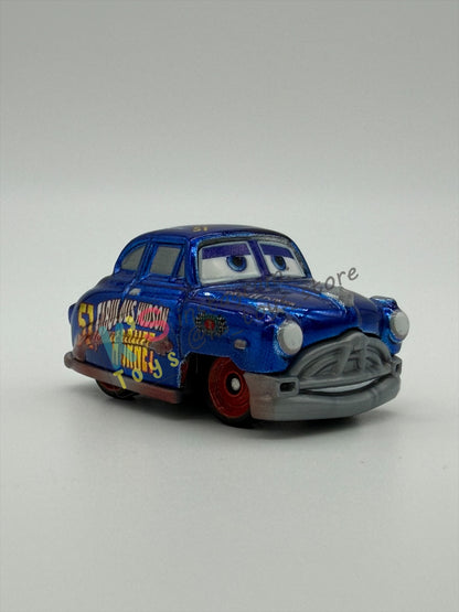 Loose Mini Racers Pixar Disney Cars, Metallic Fabulous Hudson Hornet - Displayed Condition