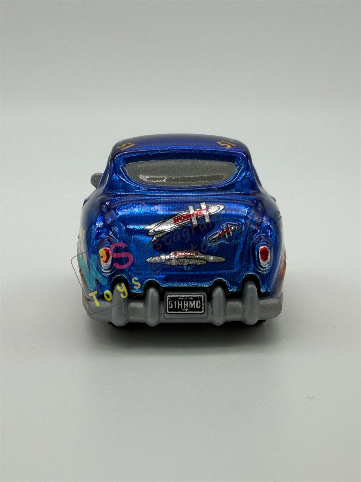 Loose Mini Racers Pixar Disney Cars, Metallic Fabulous Hudson Hornet - Displayed Condition