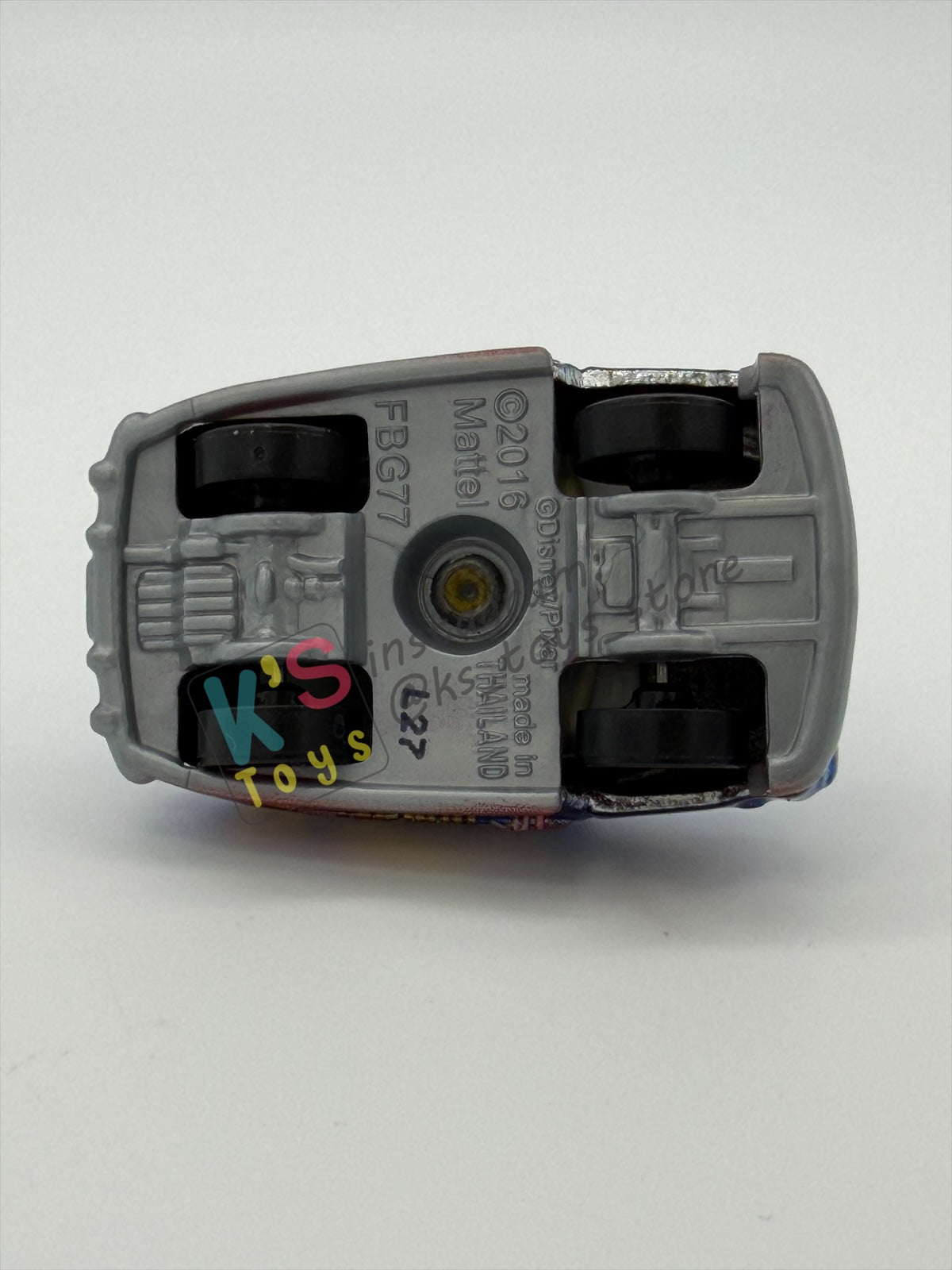 Loose Mini Racers Pixar Disney Cars, Metallic Fabulous Hudson Hornet - Displayed Condition