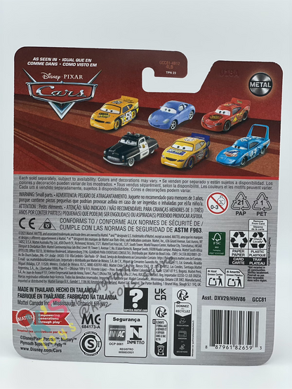 DISNEY PIXAR CARS BY MATTEL - "LIGHTNING MCQUEEN WITH RUSTEZE SIGN"  2025 RE-RELEASED - BNIP