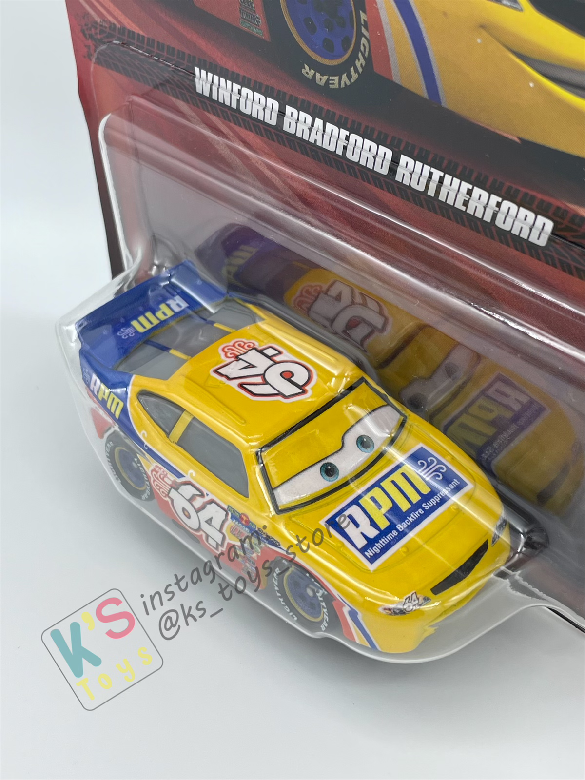 DISNEY PIXAR CARS BY MATTEL - "WINFORD BRADFORD RUTHERFORD"  2025 RE-RELEASED - BNIP