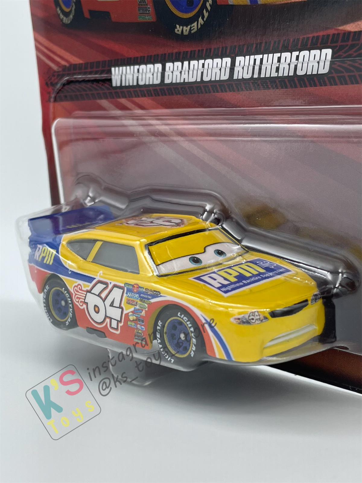 DISNEY PIXAR CARS BY MATTEL - "WINFORD BRADFORD RUTHERFORD"  2025 RE-RELEASED - BNIP