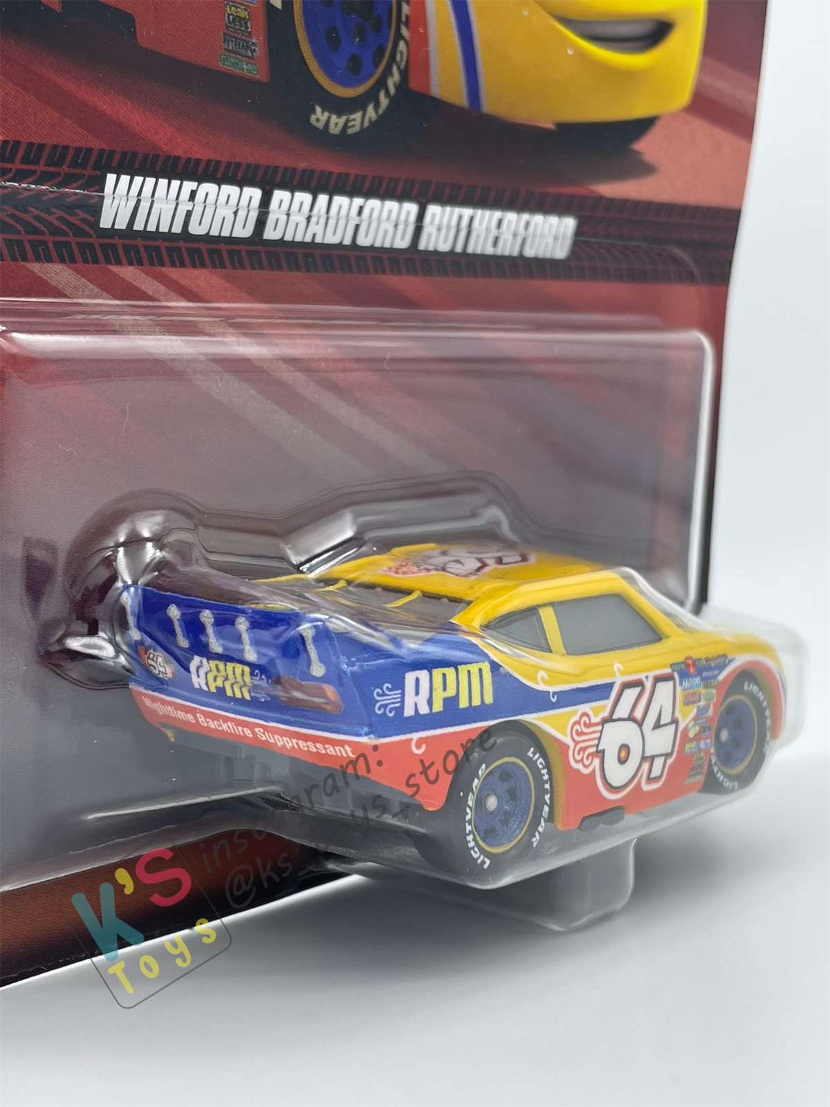 DISNEY PIXAR CARS BY MATTEL - "WINFORD BRADFORD RUTHERFORD"  2025 RE-RELEASED - BNIP