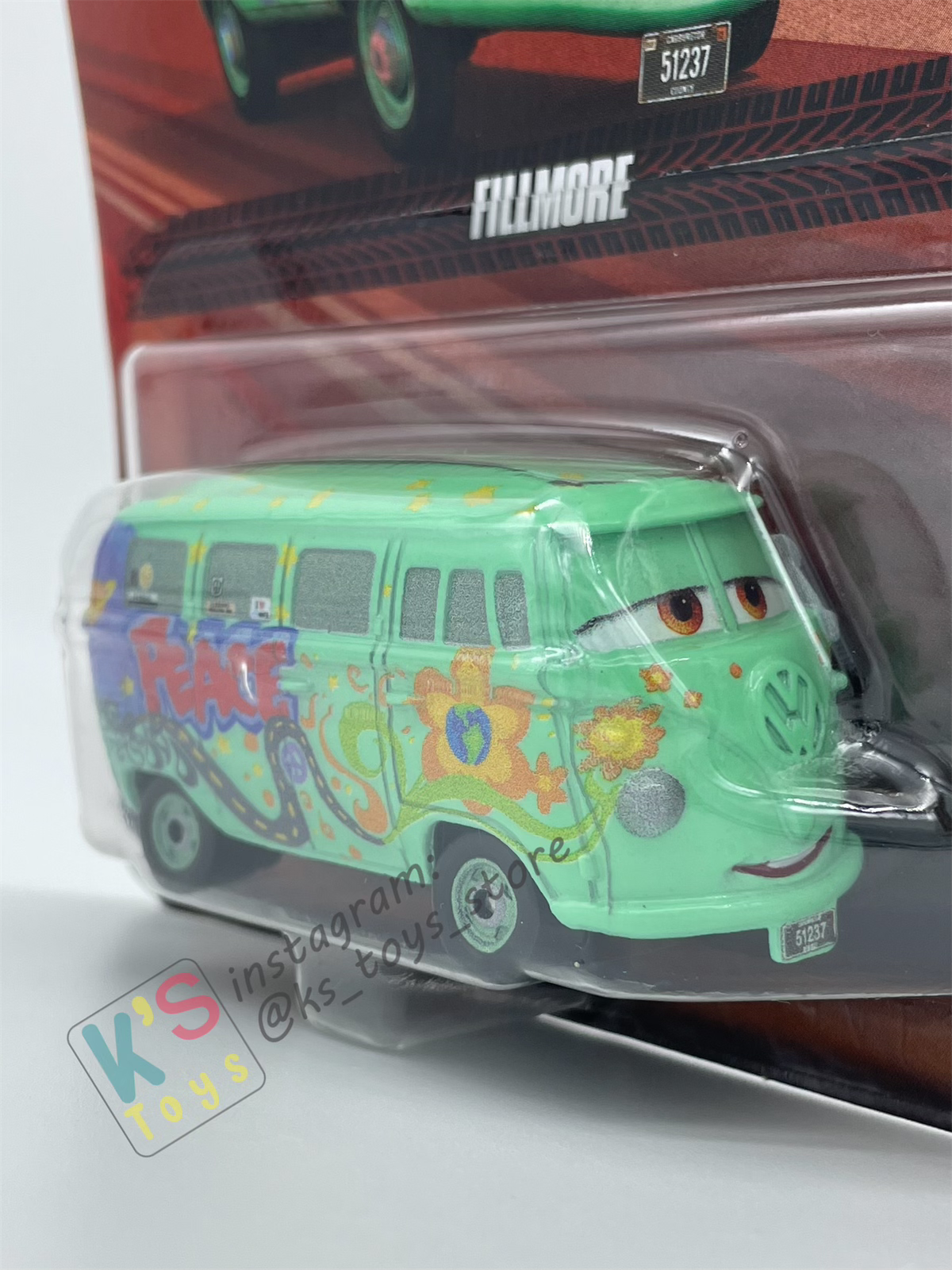 DISNEY PIXAR CARS BY MATTEL - "FILLMORE"  2025 RE-RELEASED - BNIP