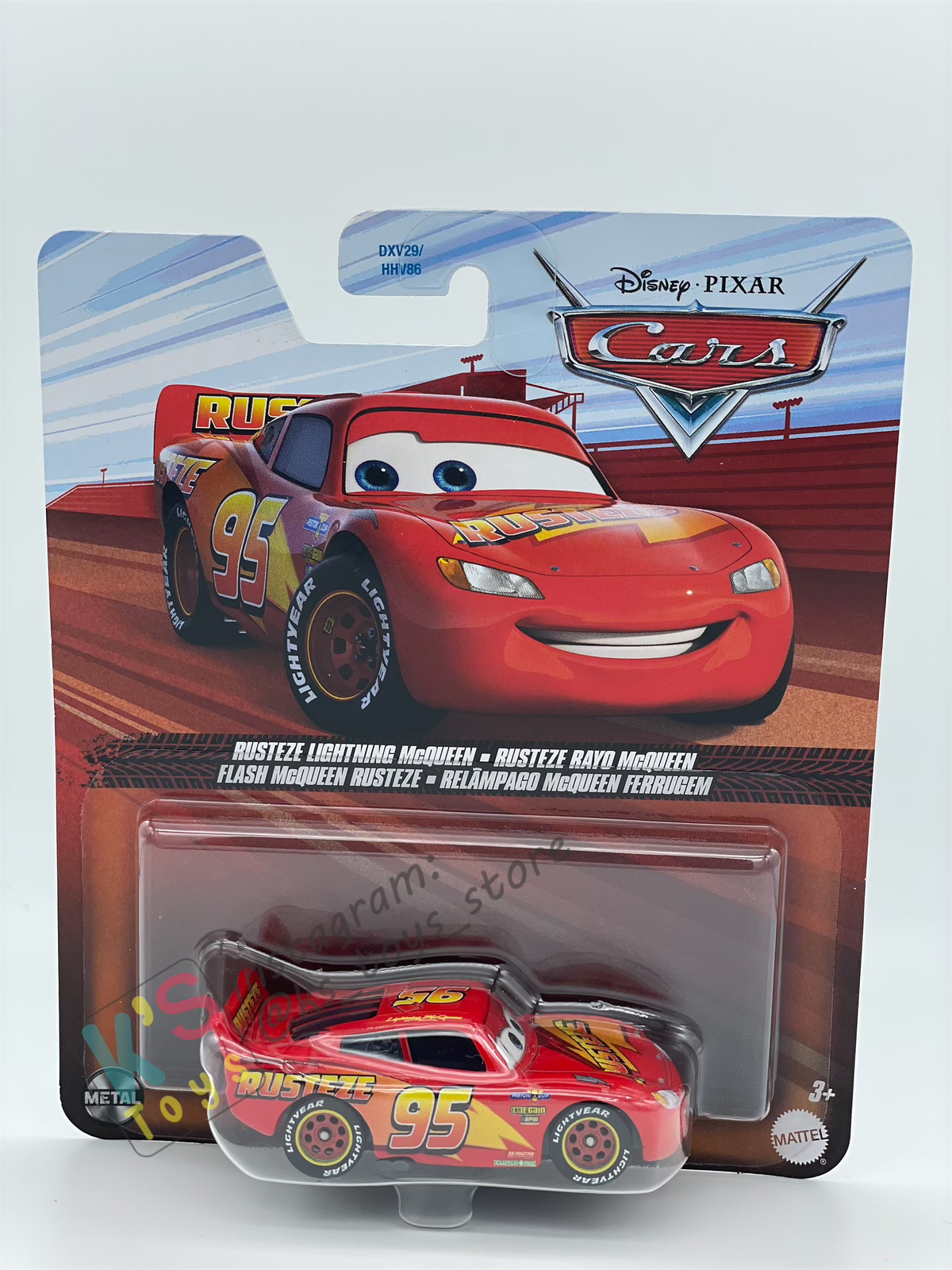 DISNEY PIXAR CARS BY MATTEL - "RUSTEZE LIGHTNING MCQUEEN"  2025 RE-RELEASED - BNIP