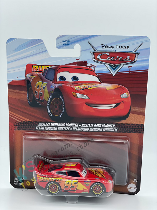 DISNEY PIXAR CARS BY MATTEL - "RUSTEZE LIGHTNING MCQUEEN"  2025 RE-RELEASED - BNIP