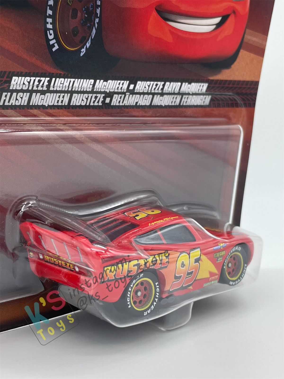 DISNEY PIXAR CARS BY MATTEL - "RUSTEZE LIGHTNING MCQUEEN"  2025 RE-RELEASED - BNIP