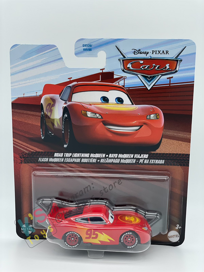 DISNEY PIXAR CARS BY MATTEL - "ROAD TRIP LIGHTNING MCQUEEN (VARIANT)" 2025 RE-RELEASED - BNIP