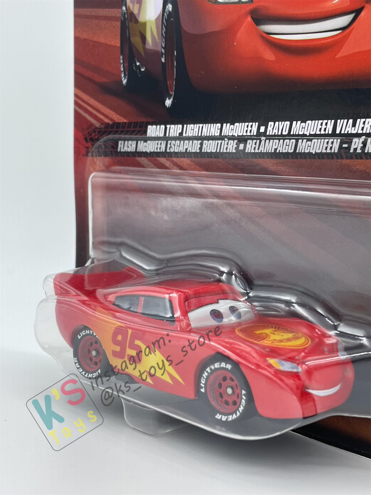 DISNEY PIXAR CARS BY MATTEL - "ROAD TRIP LIGHTNING MCQUEEN (VARIANT)" 2025 RE-RELEASED - BNIP