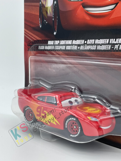 DISNEY PIXAR CARS BY MATTEL - "ROAD TRIP LIGHTNING MCQUEEN (VARIANT)" 2025 RE-RELEASED - BNIP