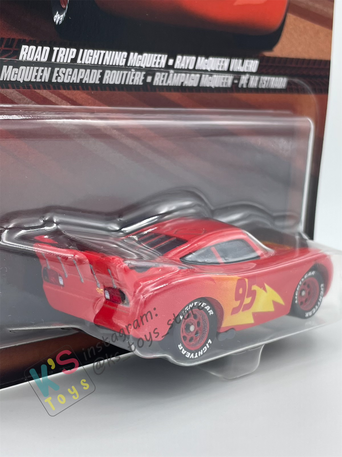 DISNEY PIXAR CARS BY MATTEL - "ROAD TRIP LIGHTNING MCQUEEN (VARIANT)" 2025 RE-RELEASED - BNIP
