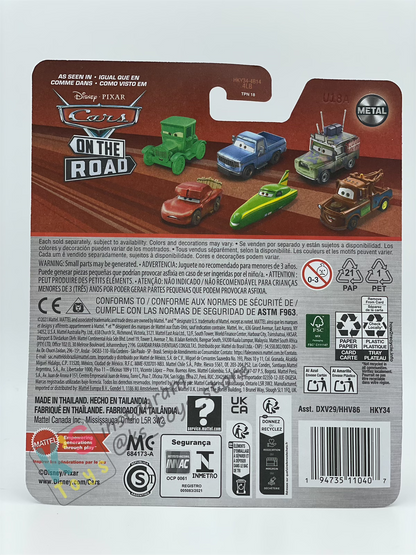 DISNEY PIXAR CARS BY MATTEL - "ROAD TRIP LIGHTNING MCQUEEN (VARIANT)" 2025 RE-RELEASED - BNIP