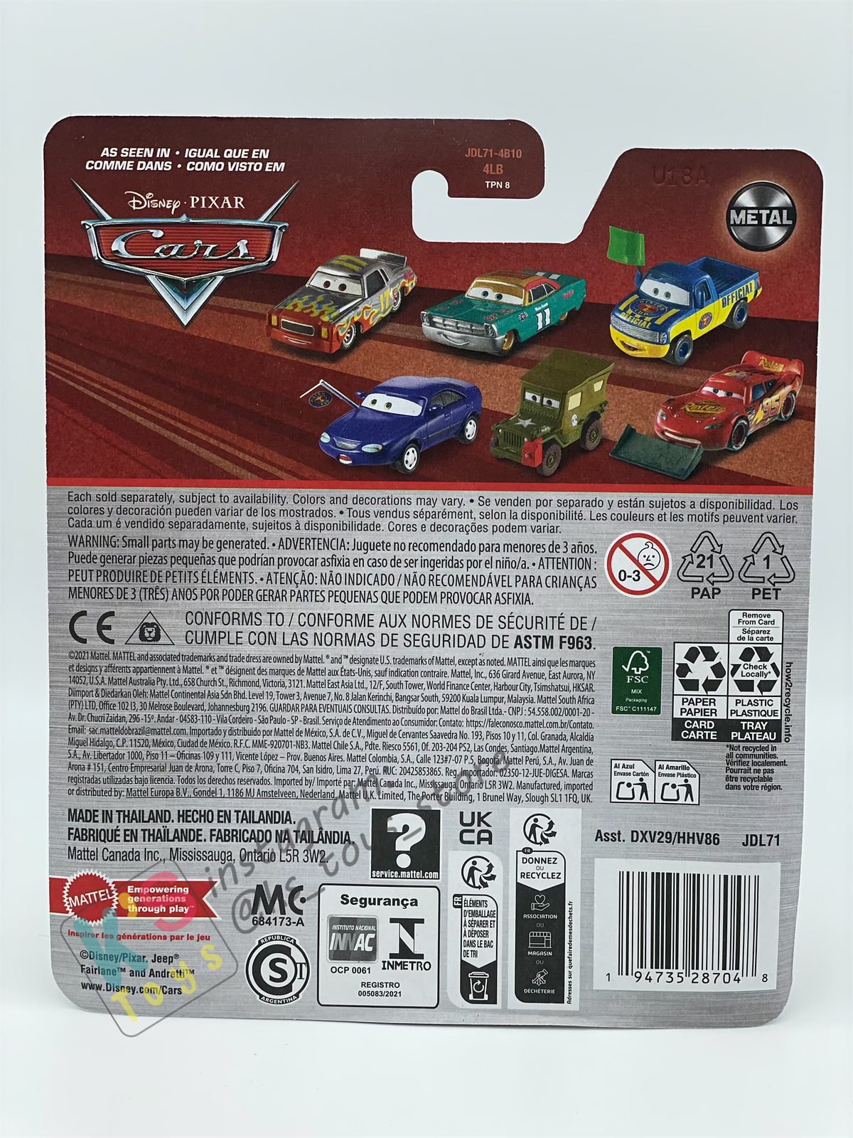 DISNEY PIXAR CARS BY MATTEL - "RYAN SHIELDS"  2025 RE-RELEASED - BNIP
