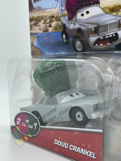 COLOR CHANGERS Disney Pixar Cars by MATTEL, DOUG CRANKEL (GREEN/PURPLE) - BNIP