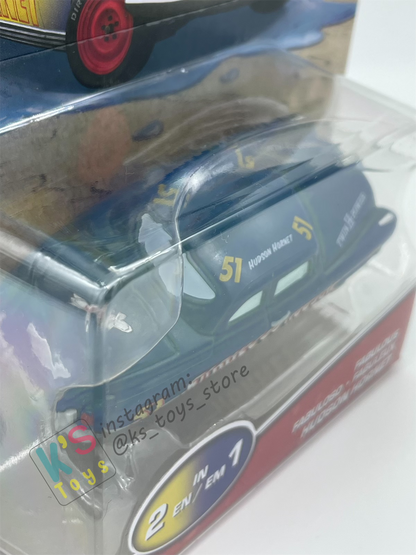 COLOR CHANGERS Disney Pixar Cars by MATTEL, FABULOUS HUDSON HORNET (BLUE/YELLOW) - BNIP
