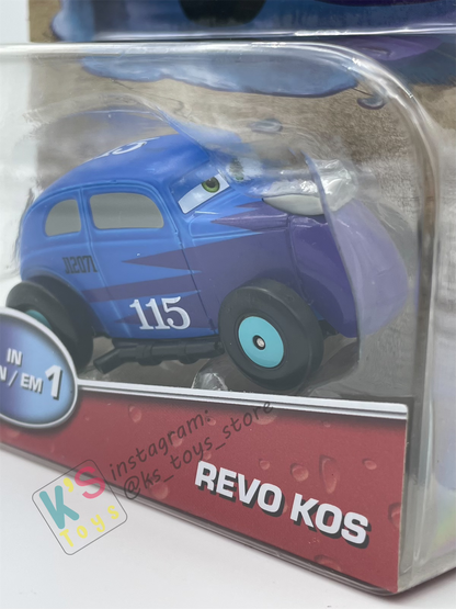 COLOR CHANGERS Disney Pixar Cars by MATTEL, REVO KOS (LIGHT BLUE/DARK BLUE) - BNIP